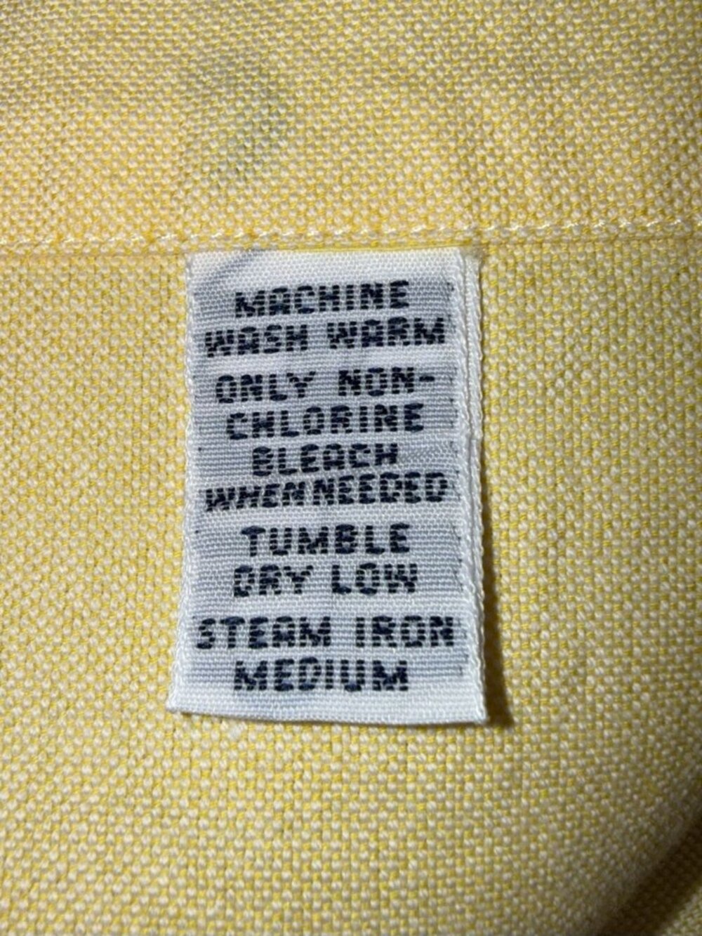Ralph Lauren Mens XL Blake Button Down Oxford Shirt Yellow Long Sleeve Pony - Picture 6 of 15